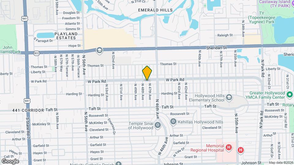 4710 W Park Rd Map and Location Details
