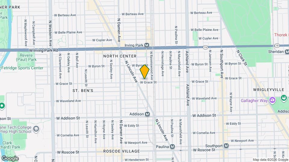 1844 W Grace St, Unit #2E Map and Location Details