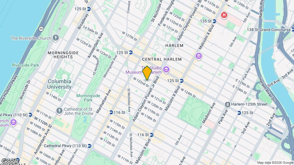 211 W 122nd St Map and Location Details