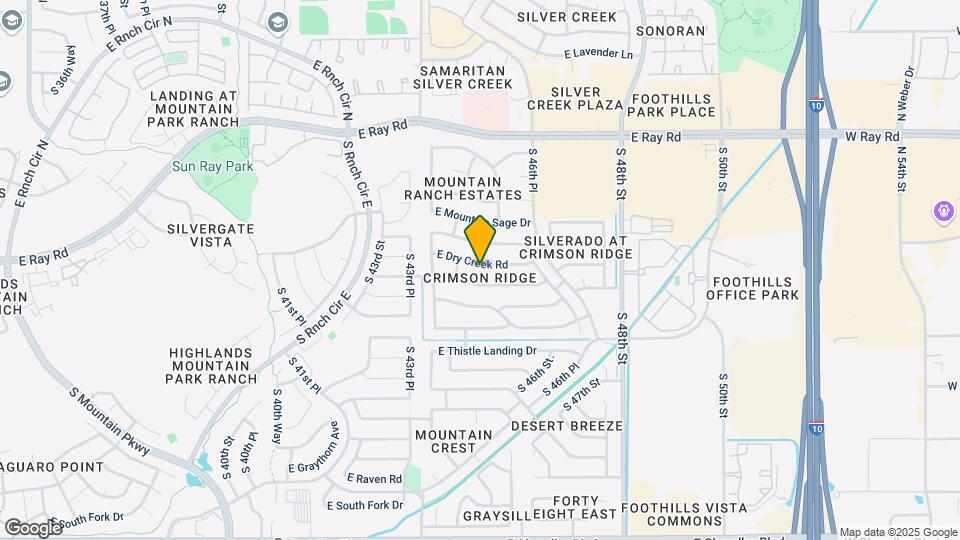 4451 E Dry Creek Rd Map and Location Details