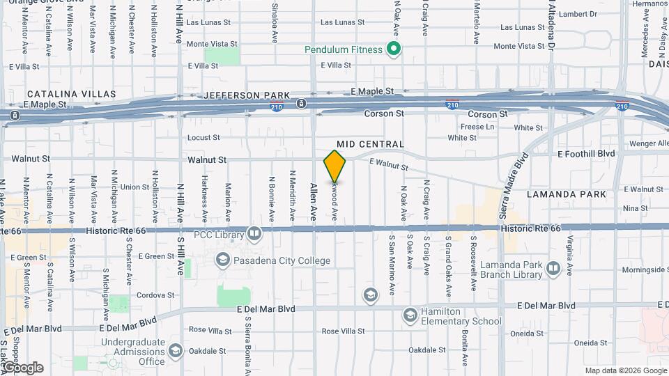 109 N Parkwood Ave Map and Location Details