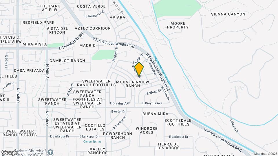 13414 N 103rd St Map and Location Details