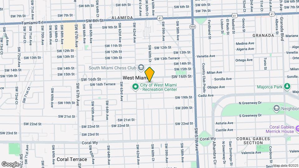6060 SW 16th Terrace Map and Location Details