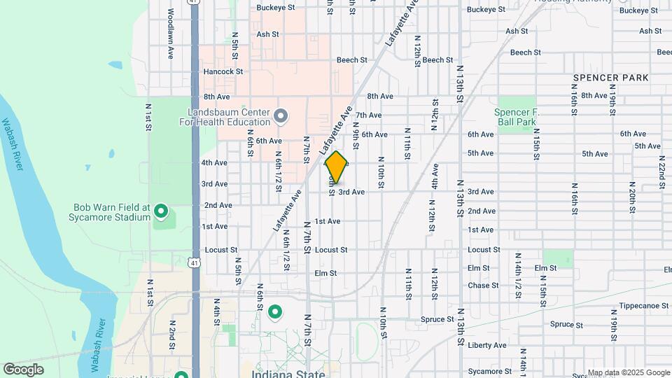 1103 N 8th St Map and Location Details