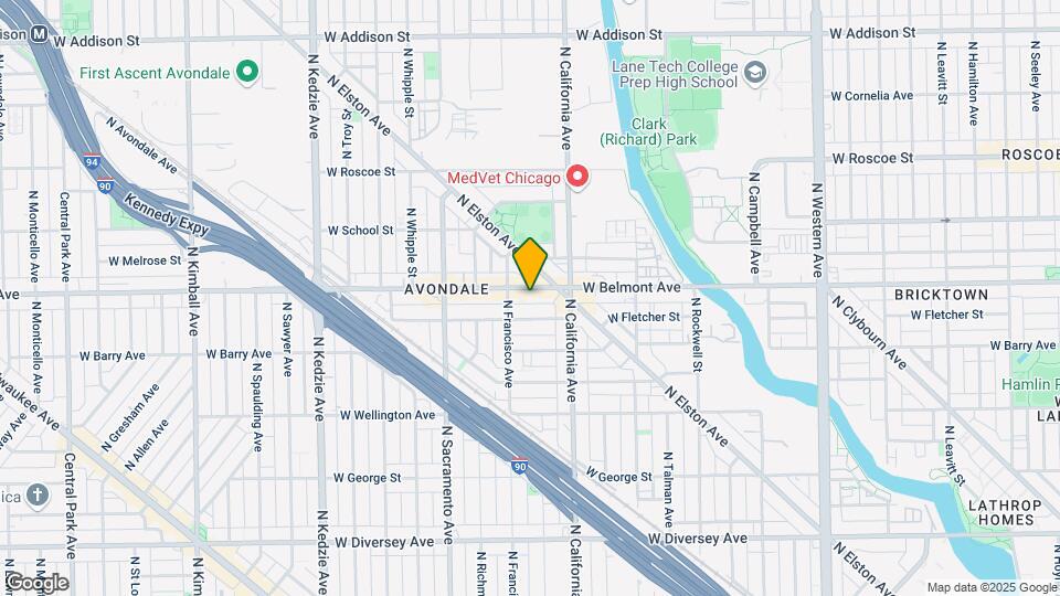 2839 W Belmont Ave Map and Location Details