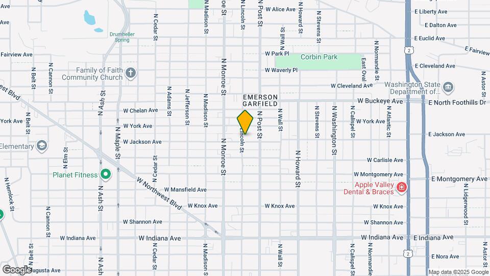 828 W Jackson Ave Map and Location Details