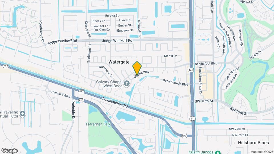 10534 Marina Way Map and Location Details