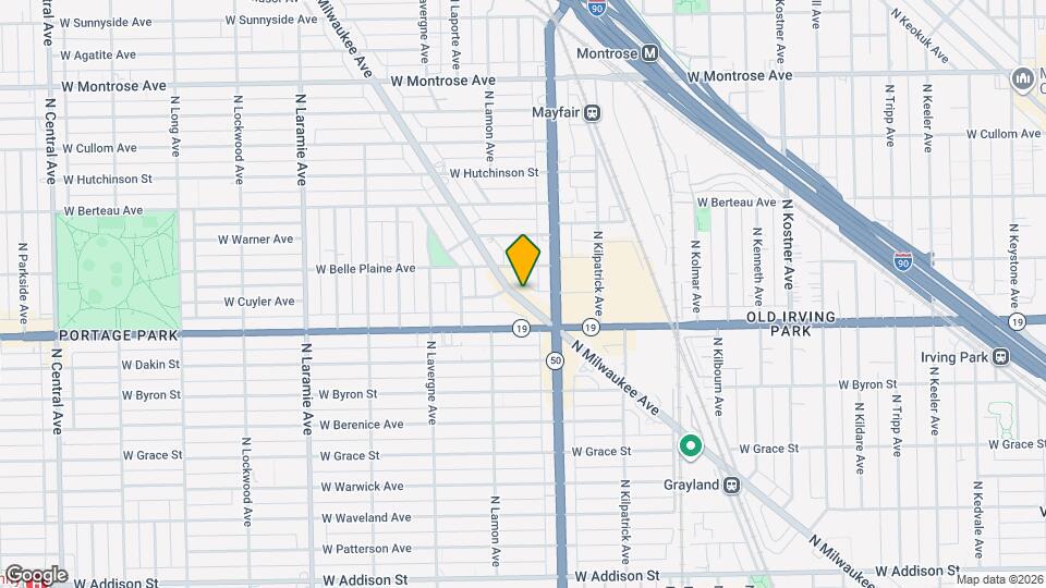 4044 N Milwaukee Ave Map and Location Details