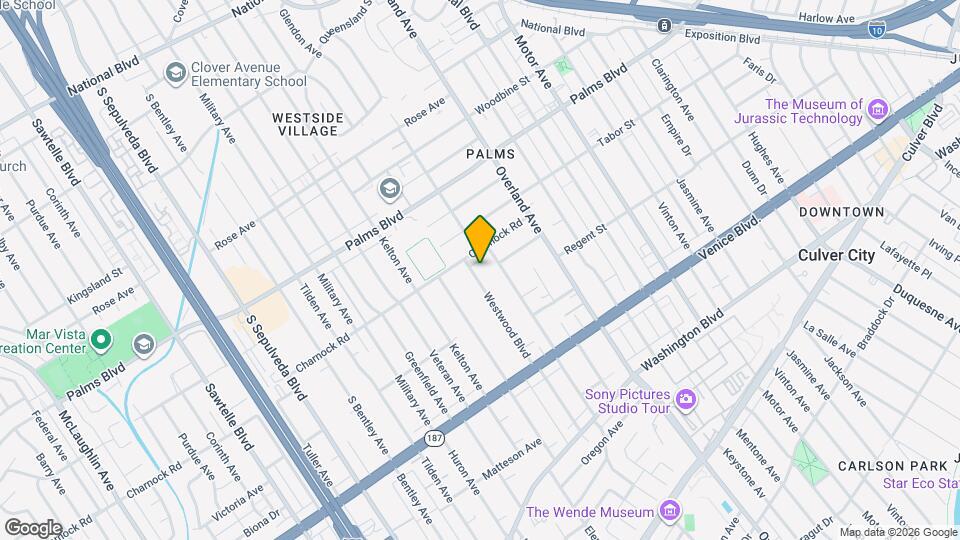 3624 Westwood Blvd Map and Location Details