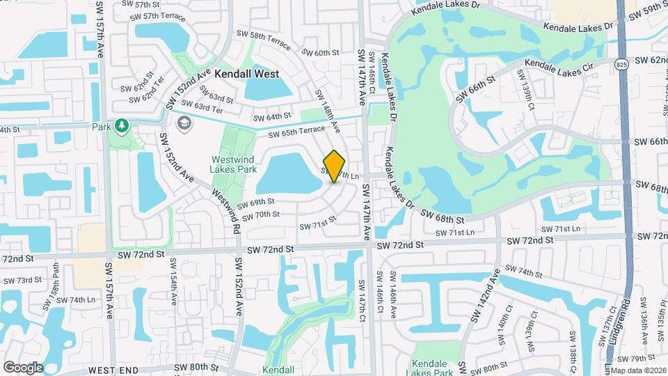 6875 SW 148th Ct Map and Location Details