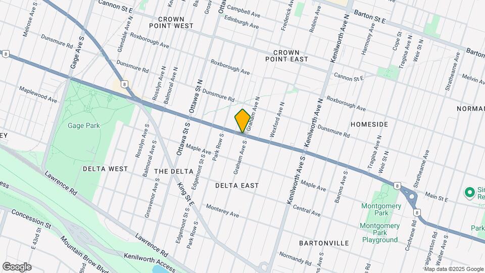 1280 Main St E Map and Location Details