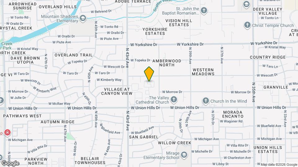 4136 W Kimberly Way Mapa y Detalles de la Ubicación