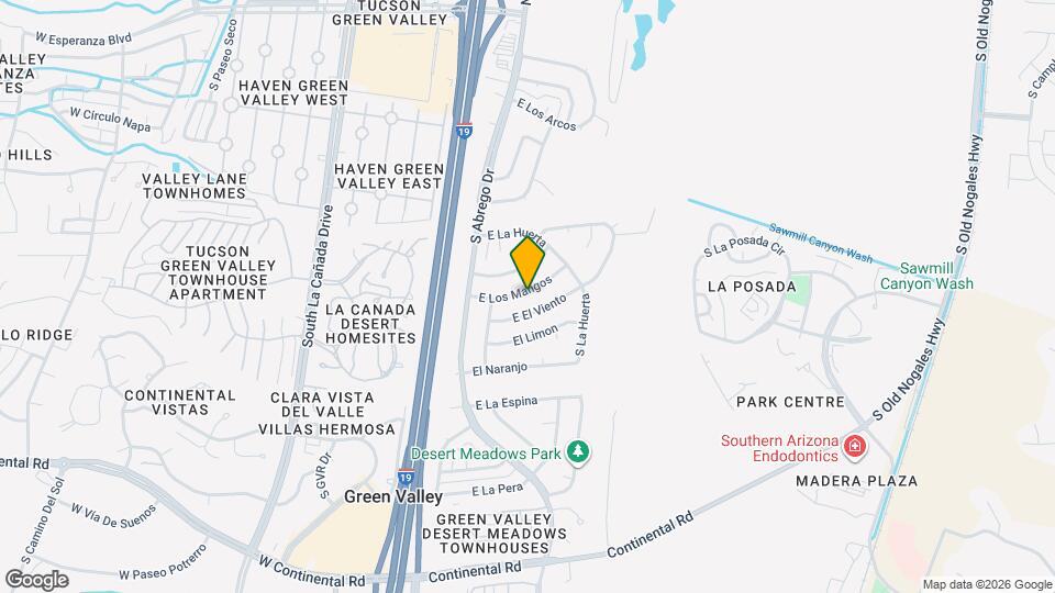 150 E Los Mangos Map and Location Details