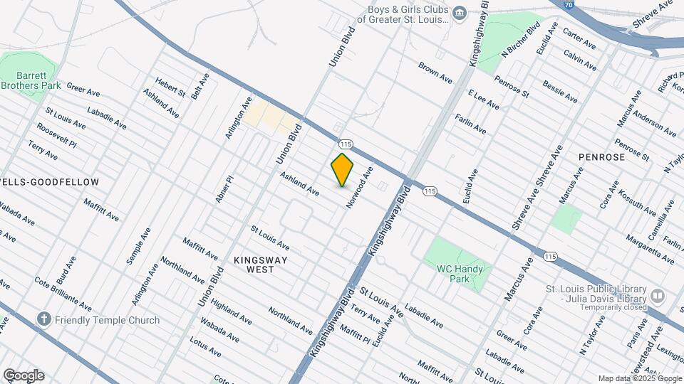5120 Lexington Ave Map and Location Details