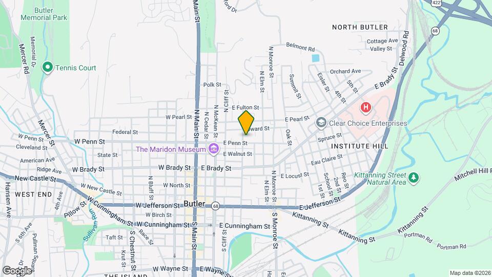 405 Franklin St, Unit 405 Map and Location Details