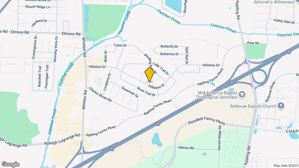 7086 Hillshire Dr Map and Location Details