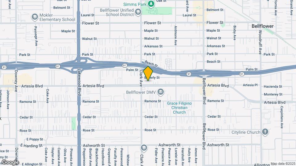 9423 Artesia Blvd Map and Location Details