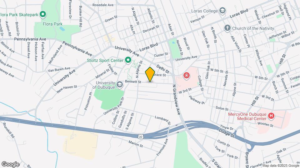 1950 Bennett St Map and Location Details