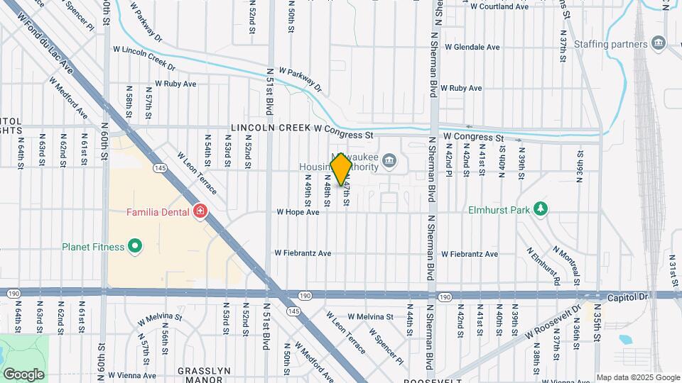 4241 N 47th St Map and Location Details