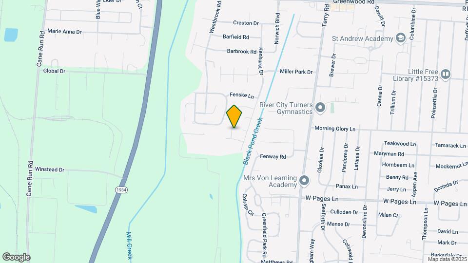 9631 Combs Ln Map and Location Details