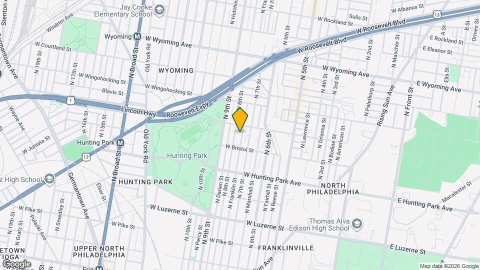 4338 N Franklin St Map and Location Details