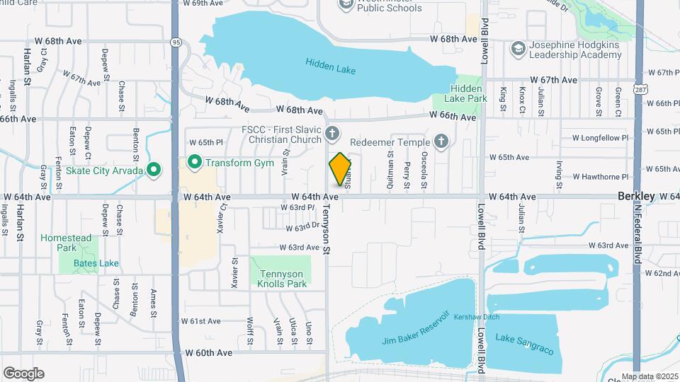 4345 W 64th Ave Map and Location Details