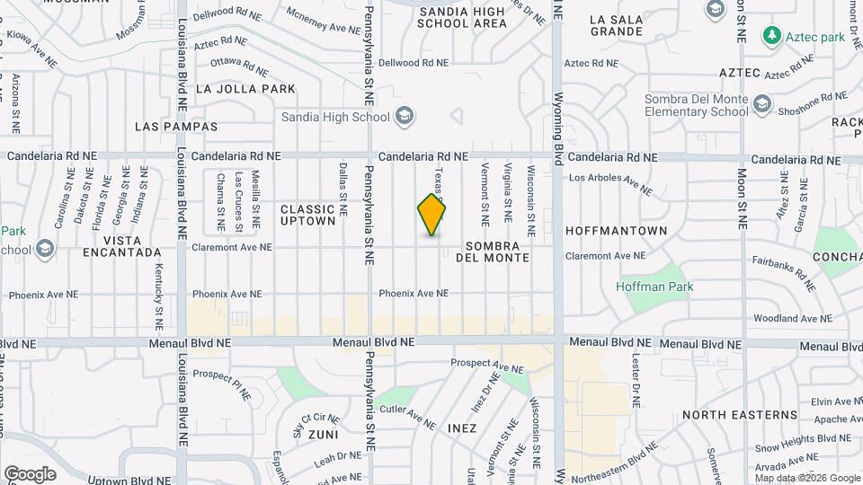 2801 Texas St NE Map and Location Details