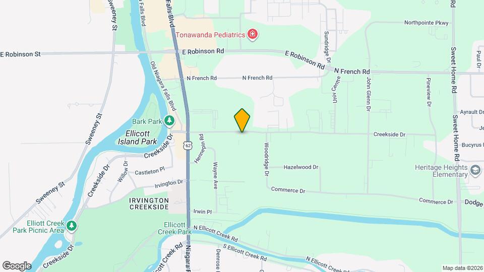 127 Creekside Dr Map and Location Details