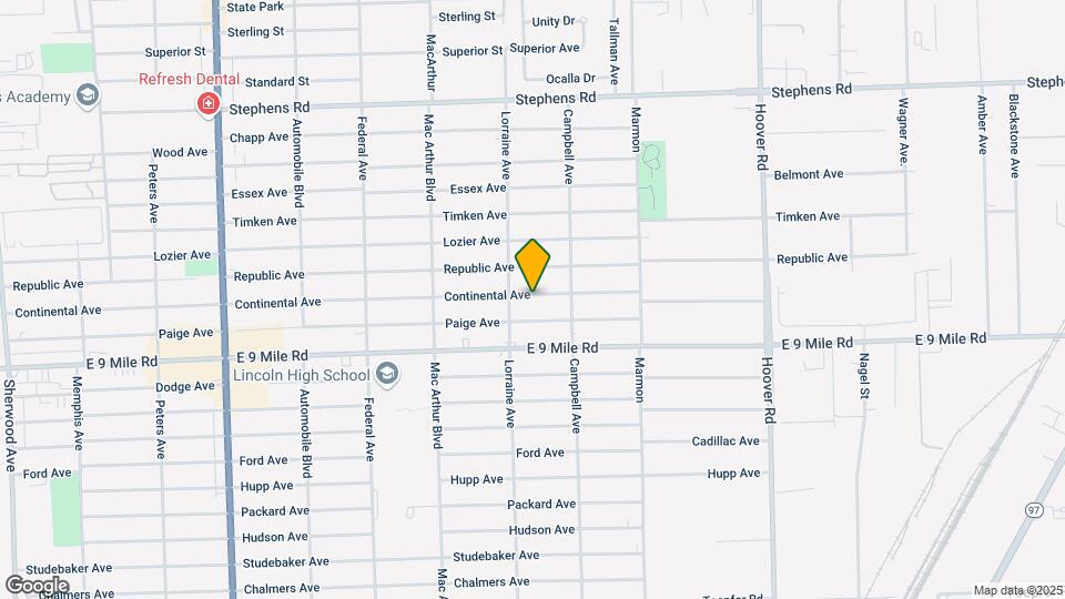 11032 Continental Ave Map and Location Details