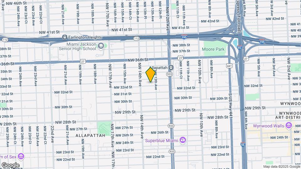 1337 NW 32nd St, Unit C2 Mapa y Detalles de la Ubicación