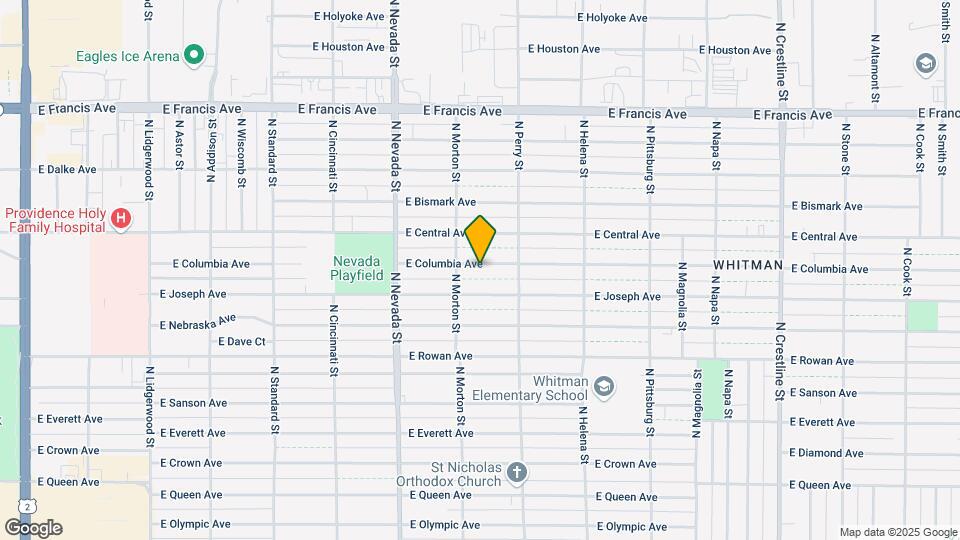 1224 E Columbia Ave Mapa y Detalles de la Ubicación