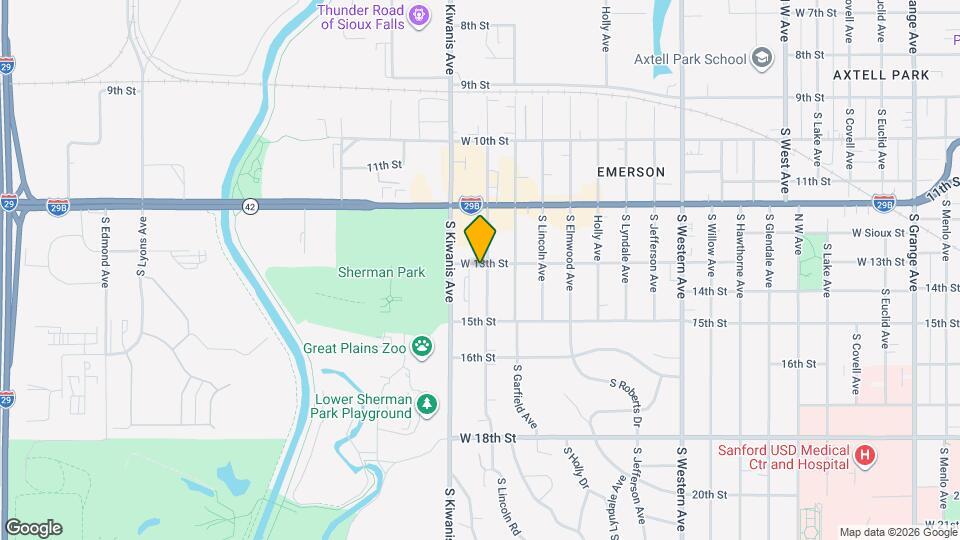 2601 W 13th St Mapa y Detalles de la Ubicación