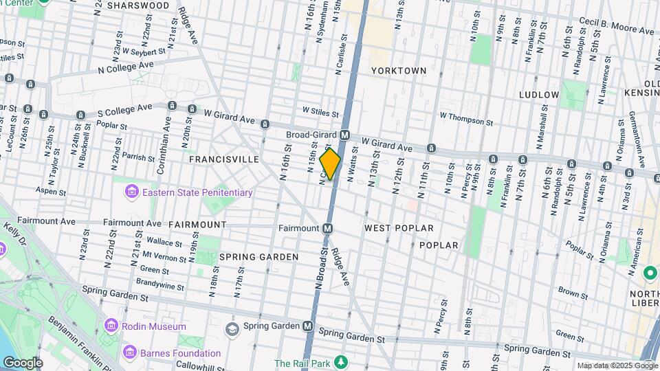 834 N Broad St Map and Location Details