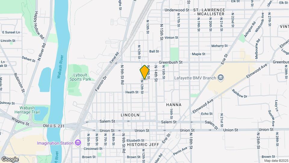 1303 N 12th St Map and Location Details