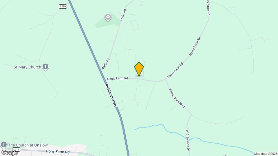 2159 Hines Farm Rd Map and Location Details