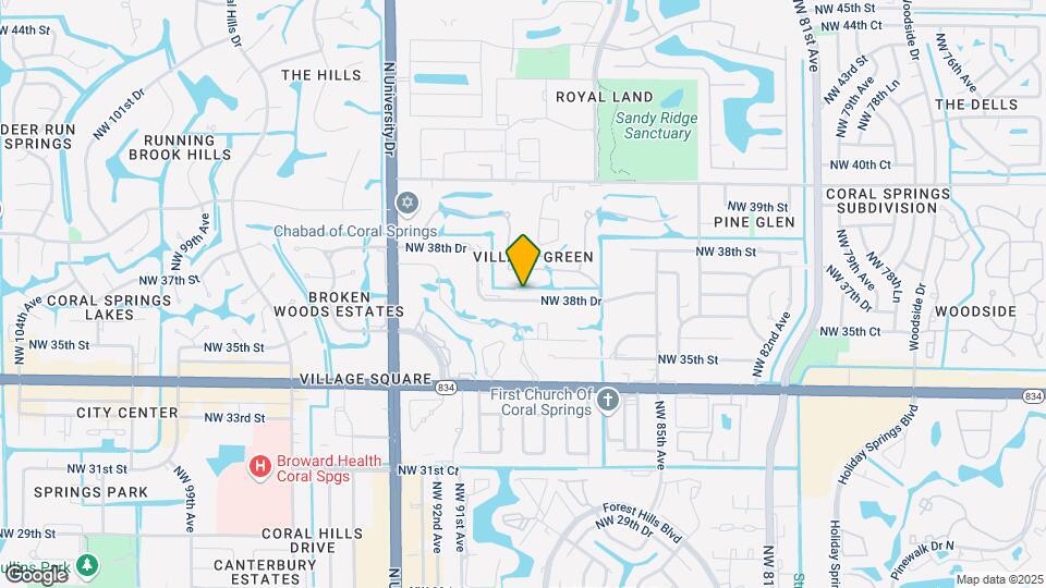 8901 NW 38th Dr Map and Location Details