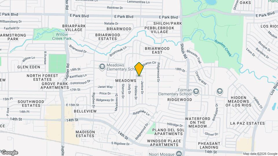 1721 Janice Dr Map and Location Details