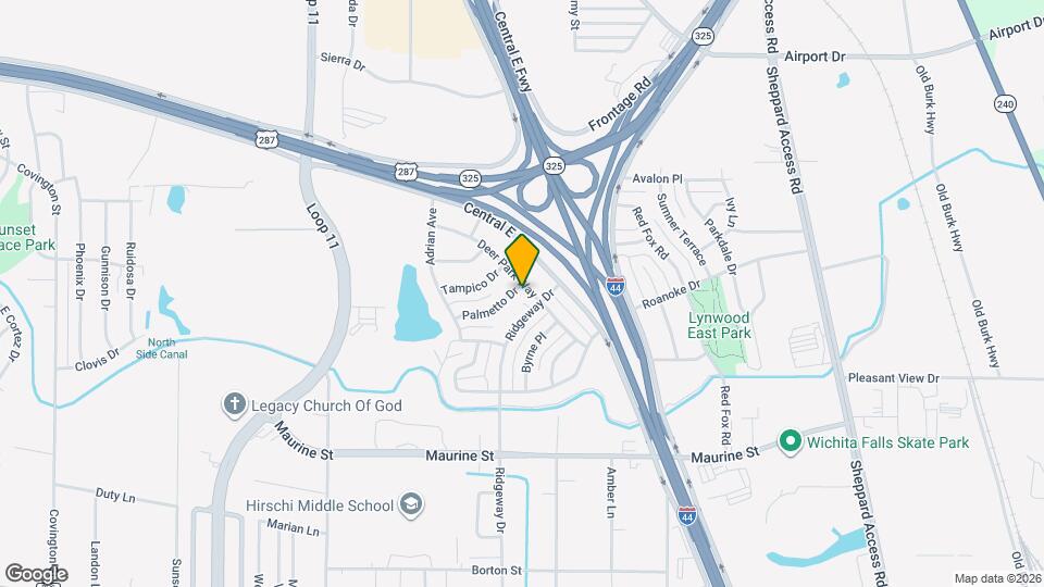 2703 Palmetto Dr Map and Location Details