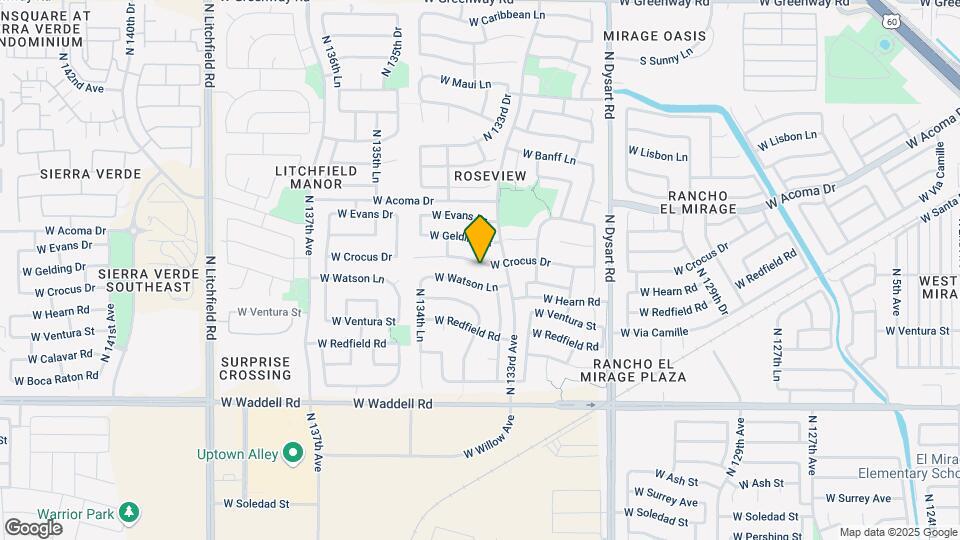 13339 W Crocus Dr Map and Location Details