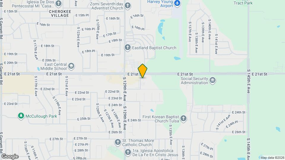 2121 S 130th E Ave Map and Location Details