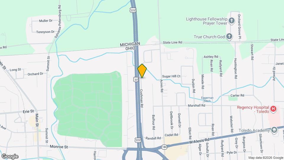 5942 Cushman Rd Map and Location Details
