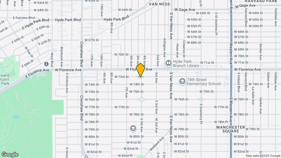 7301 5th Ave Map and Location Details