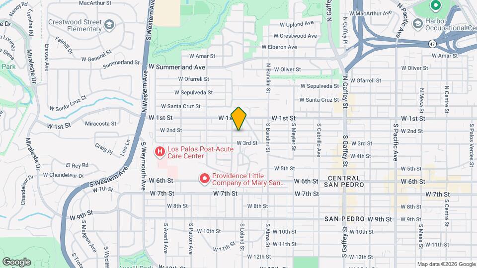 1153 W 2nd St Map and Location Details