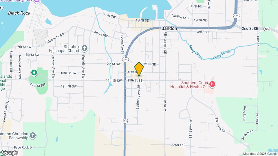 1105 Baltimore St Map and Location Details