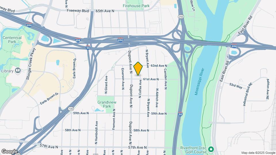 6101 N Colfax Ave Map and Location Details