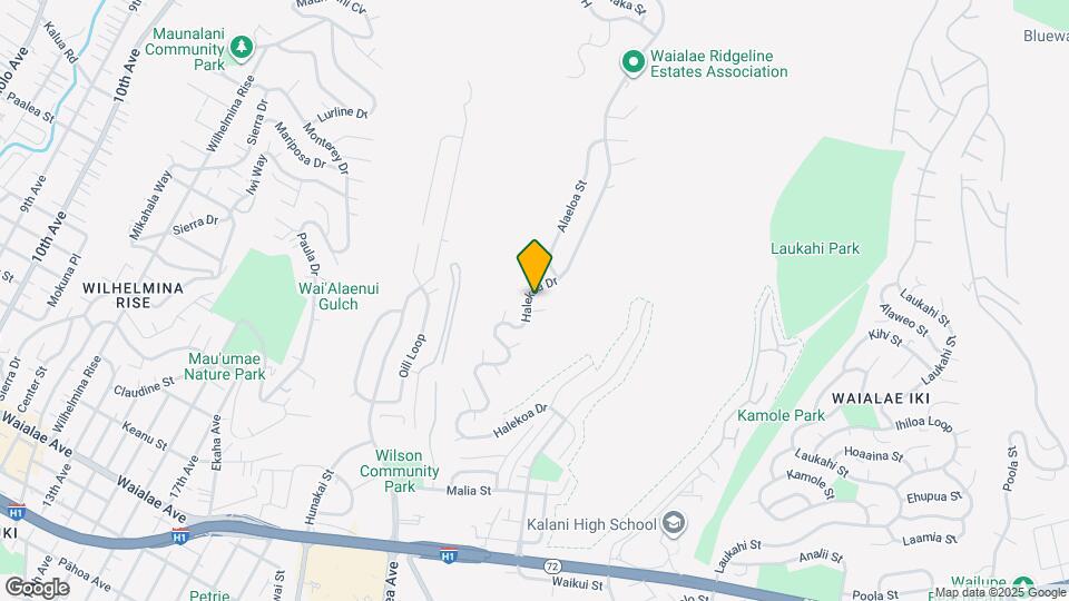1871 Halekoa Dr Mapa y Detalles de la Ubicación