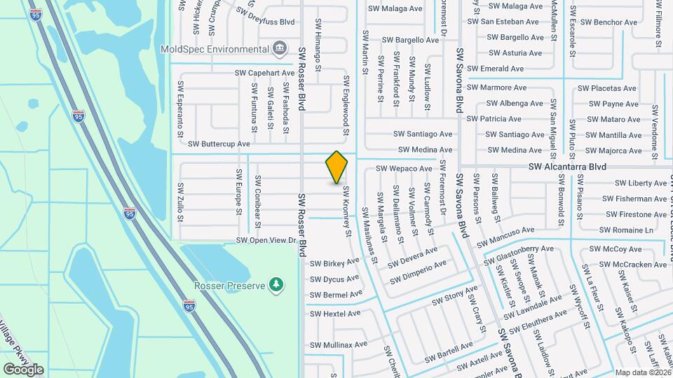 1613 SW Whipple Ave Map and Location Details