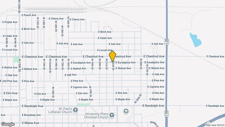 2121 E Eucalyptus Ave Map and Location Details