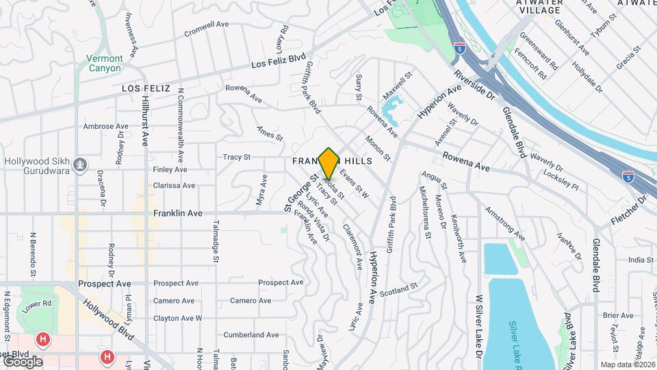 3842 Aloha St Map and Location Details