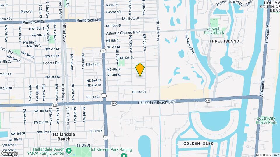 1108 NE 2nd Ct Map and Location Details